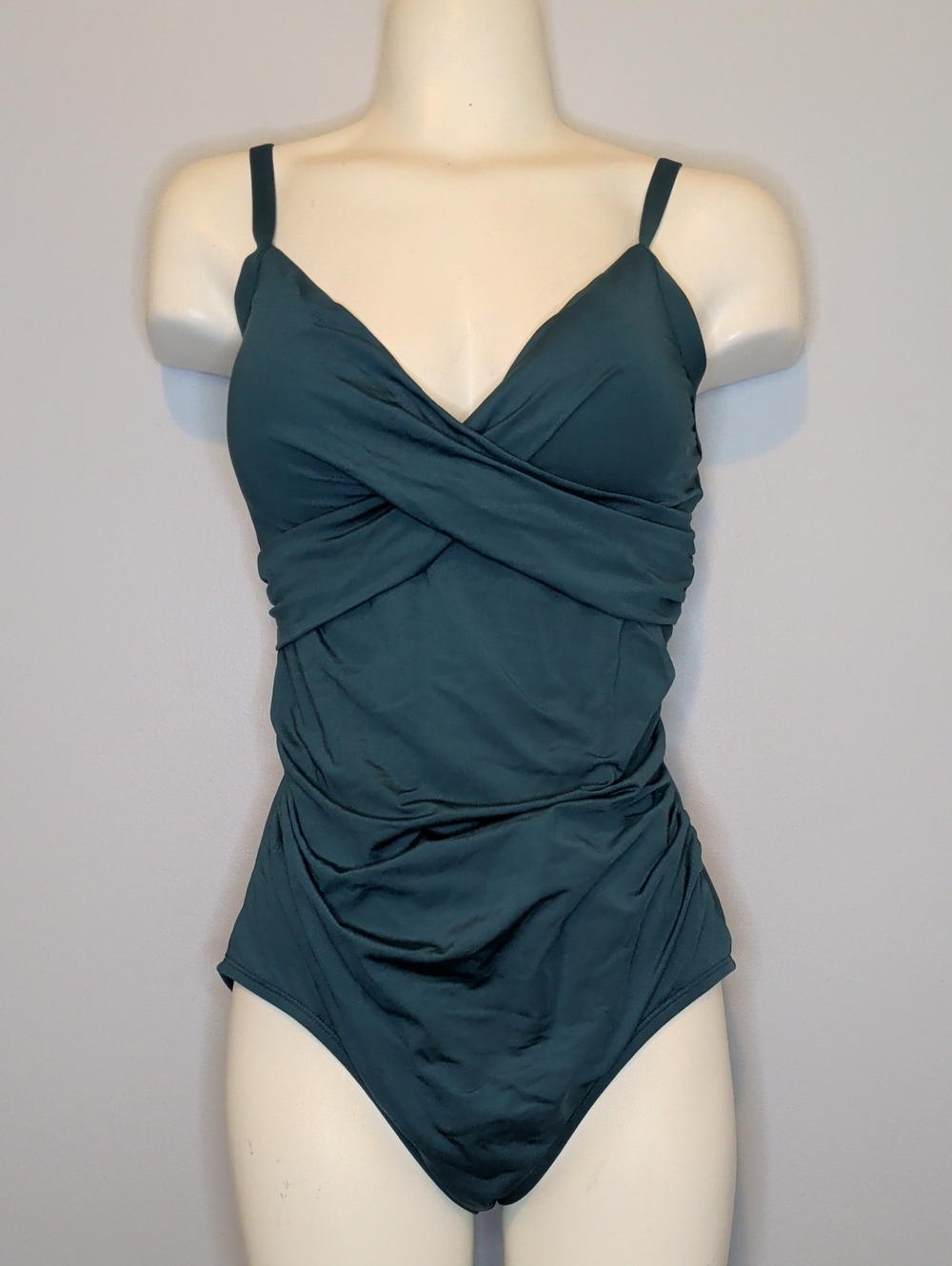 Jantzen Teal Green One-Piece Swimsuit